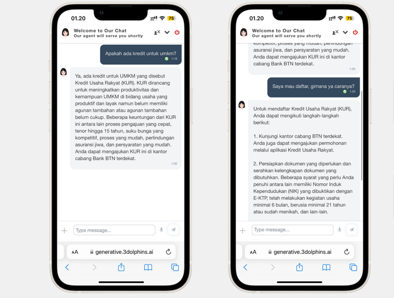 layanan chatbot bank dapat menangani pengajuan pinjaman dan kredit.